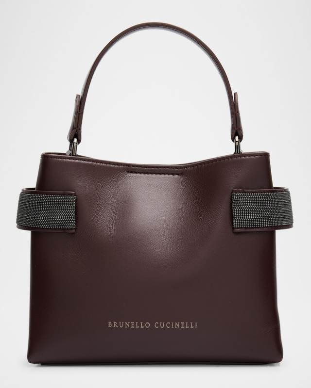 Essence Monili Leather Top-Handle Bag